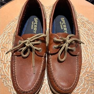 Sperry Men's Tan Leather Boat Shoes